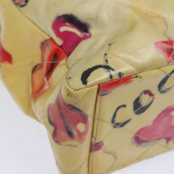 CHANEL Chain Tote Bag Vinyl White CC Auth 77840 - Picture 15 of 16